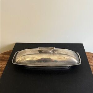 Vintage Gotham silver plated butter dish